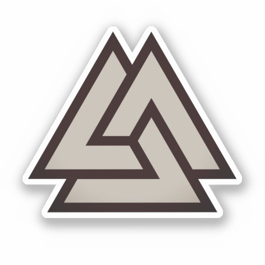 Valknut-symbool Sticker (Voorkant)