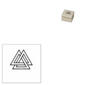 Valknut symbool variant rubberstempel (Gestempeld)