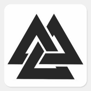 Valknut Vierkante Sticker