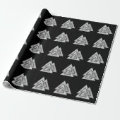 Valknut Viking Design Cadeaupapier (Uitgerold)