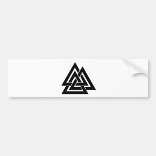 Valknut Viking Norse Nordic Protection Symbol Odin Bumpersticker