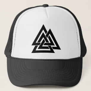 Valknut Viking Norse Nordic Protection Symbol Odin Trucker Pet