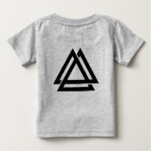 Valknut Viking Triangle Art (Achterkant)