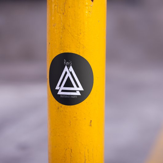 Valknut Viking Triangle Art Ronde Sticker