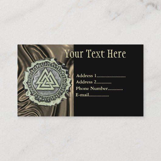 Valknut Visitekaartje (Achterkant)