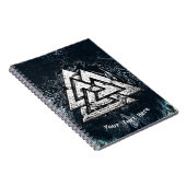 Valknut~ (Wavy) Notitieboek (Rechterzijde)