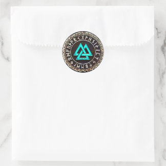 Valknut (Winding) Ronde Sticker