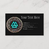 Valknut (Winding) Visitekaartje (Achterkant)
