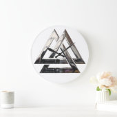 Valknut - zilver grote klok (Huis)