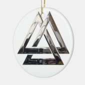 Valknut - zilver keramisch ornament (Links)