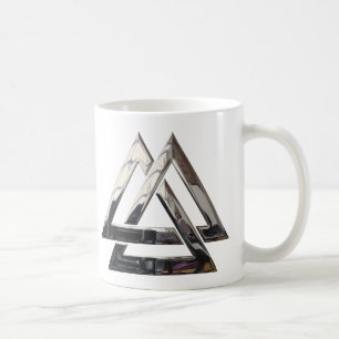 Valknut - zilver koffiemok