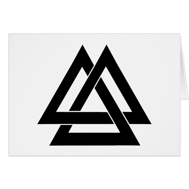 Valknut - zwart (Voorkant Horizontaal)