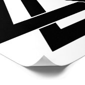 Valknut - zwart poster (Hoek)