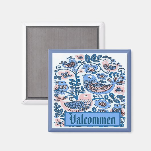 Valkomen, Suède, modifier le texte Magnet (Recto/Verso)