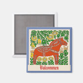 Valkomen, Suède, modifier le texte Magnet (Recto/Verso)
