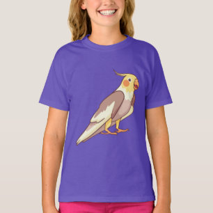 Valkparkiet vogel papegaai t-shirt