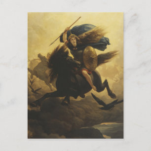 Valkyrie, 1865 (olie op doek) briefkaart