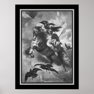 "Valkyrie" 1884 Norse Mythology Poster