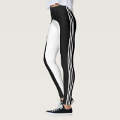 Valkyrie Brand Leggings - zwart en wit (Links)