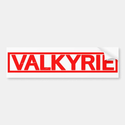 Valkyrie Stamp Bumpersticker (Voorkant)