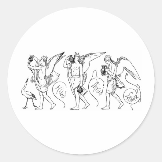 valkyries-3 ronde sticker (Voorkant)