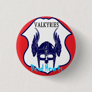 Valkyries - Doodhartenromans Ronde Button 3,2 Cm