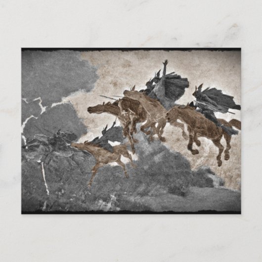 Valkyries in het Storm Briefkaart (Voorkant)