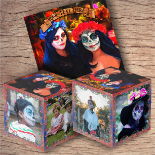 Vallarta Catrinas met bloemen en kaarsen 1718 Kubus