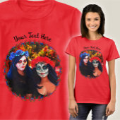 Vallarta Catrinas met bloemen en kaarsen 1718 T-shirt