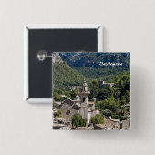 Valldemossa Vierkante Button 5,1 Cm (Voorkant /achterkant)