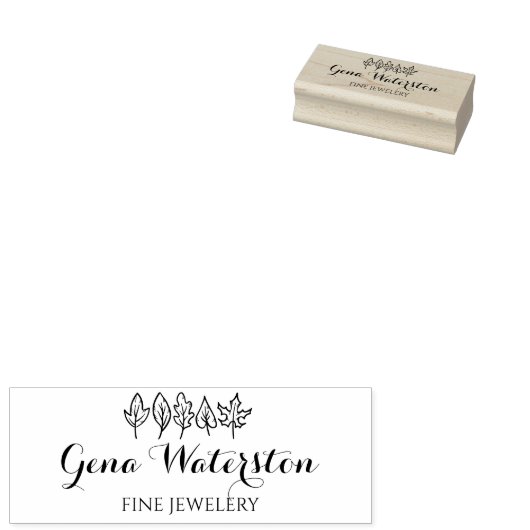 Valle bladeren, Creëer uw eigen rubber Rubberstempel (Gestempeld)