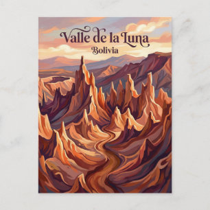 Valle de la Luna Bolivia wordt ook wel Maanvallei Briefkaart
