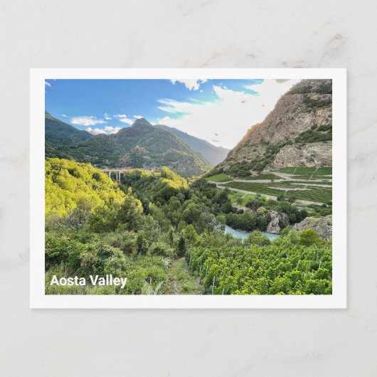 Vallée d'Aoste, Italie Carte postale (Devant)