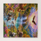 Vallée de la faune enchantée - Puzzle de nature (Horizontal)