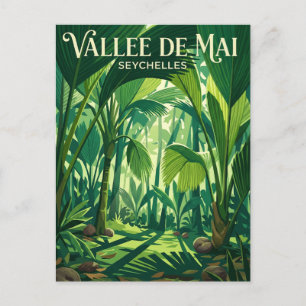 Vallee de Mai Natuurreservaat Seychellen Briefkaart