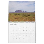 Vallée de monument calendrier de 12 mois (Mar 2027)