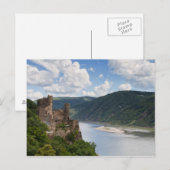 Vallée du Rhin - Château Rheinstein carte postale (Devant / Derrière)