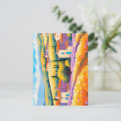 "Vallée Florale" Breed landschap Provence Briefkaart (Staand voorkant)