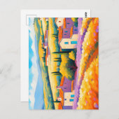 "Vallée Florale" Breed landschap Provence Briefkaart (Voorkant / Achterkant)
