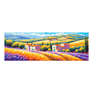"Vallée Florale" Breed landschap Provence Foto Afdruk