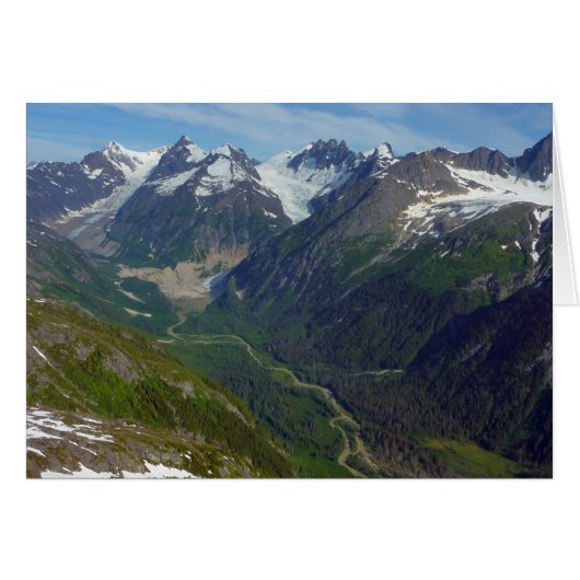 Vallée sculptée par les glaciers de l'Alaska (Devant horizontal)