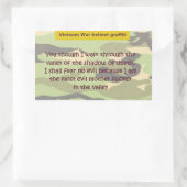 Vallei des doods rechthoekige sticker (Tas)