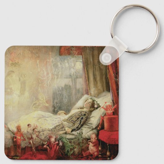 vallei, dingetjes waar dromen van gemaakt zijn sleutelhanger (Achterkant)