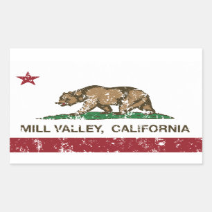 Vallei in Californië Rechthoekige Sticker