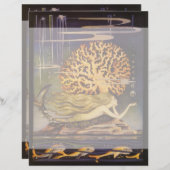  vallei, kleine zeemeermin in oceaankoraal (Voorkant / Achterkant)