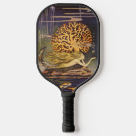  vallei, kleine zeemeermin in oceaankoraal pickleball paddle