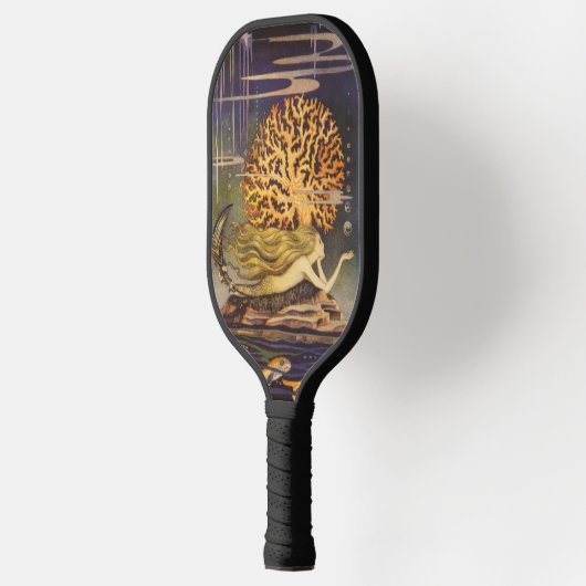  vallei, kleine zeemeermin in oceaankoraal pickleball paddle (Links)