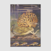 vallei, kleine zeemeermin in oceaankoraal tissuepapier (Voorkant)