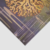 vallei, kleine zeemeermin in oceaankoraal tissuepapier (Detail)