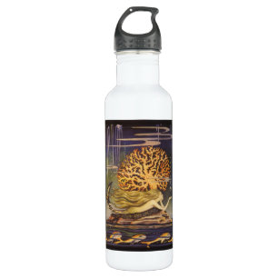  vallei, kleine zeemeermin in oceaankoraal waterfles 